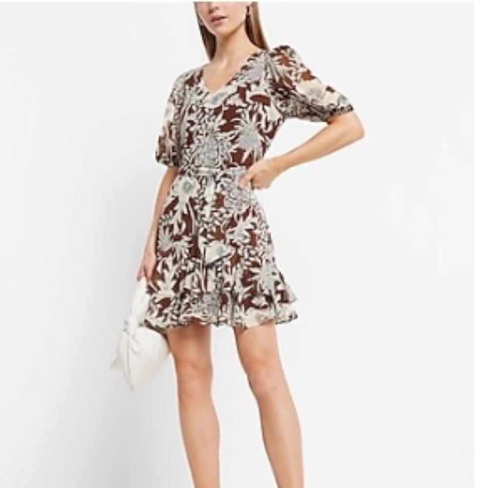 Express XL tiered floral dress